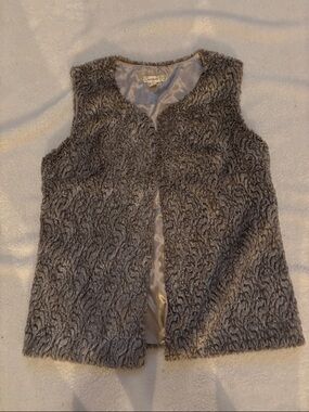 Nurture by Lamaze Gray Faux Fur Vest